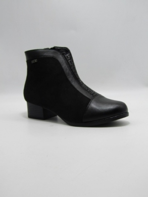 Botki damskie ocieplane na obcasie (36-41) 0-166 BLACK