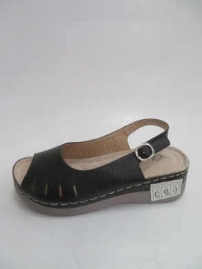 Sandały damskie na koturnie (36-42) W516-1 BLACK