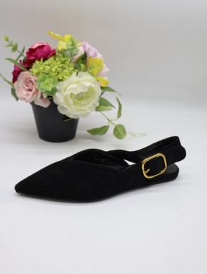 Sandały damskie na płaskim (36-41) T-1 BLACK