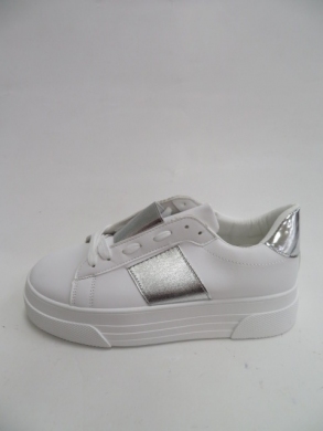 Buty sportowe damskie na koturnie (36-41) LA133 SILVER