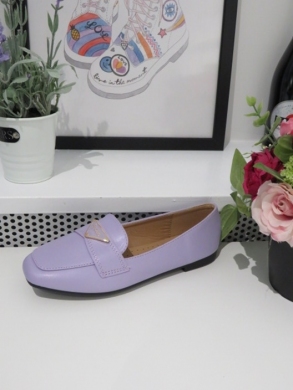 Mokasyny damskie na płaskim (36-41) GO-167 PURPLE