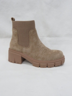 Botki damskie na płaskim (36-41) HBL-50 KHAKI