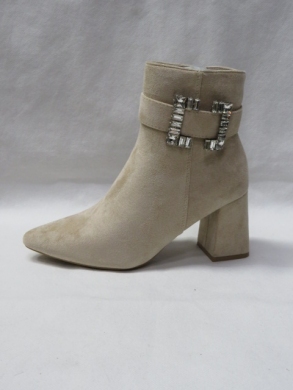Botki damskie na obcasie (36-41) DE927 BEIGE