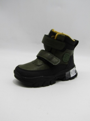 Botki chłopięce ocieplane (26-31) HB399 GREEN/BLACK
