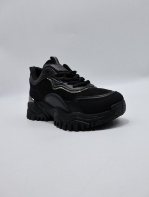 Buty sportowe damskie na płaskim (36-41) Y-20 BLACK