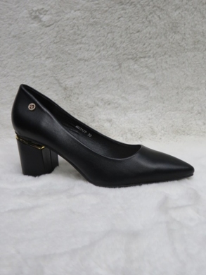 Czółenki damskie na obcasie (36-41) NS317 BLACK