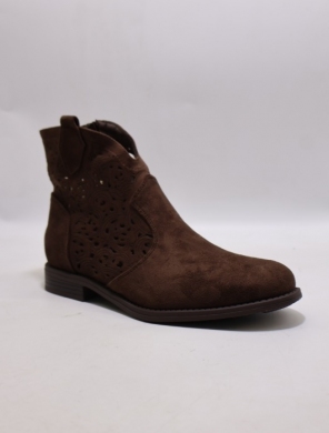 Botki damskie na płaskim (36-41) H2523-6 BROWN