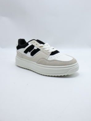 Buty sportowe damskie na płaskim (36-41) SL215 WH/BLACK