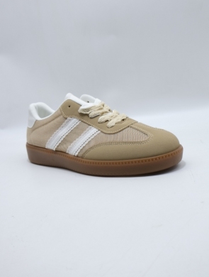 Buty sportowe damskie na płaskim (36-41) K1753 BEIGE