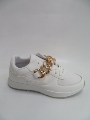 Buty sportowe damskie na płaskim (36-41) 6368 WHITE