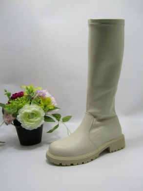 Kozaki damskie na płaskim (36-41) HQ312 BEIGE