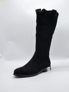 Kozaki damskie na płaskim (36-41) H2431-1 BL