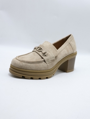 Półbuty damskie na obcasie (36-41) XYX-24220 KHAKI