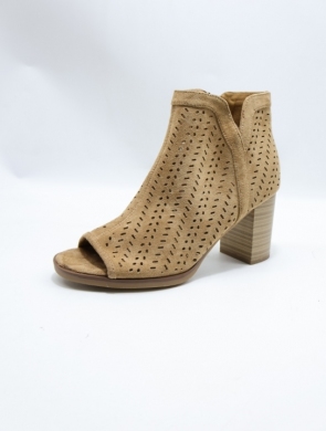 Botki damskie na obcasie (36-41) 23150 KHAKI