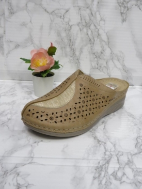 Klapki damskie na koturnie (36-41) JH1-1 KHAKI