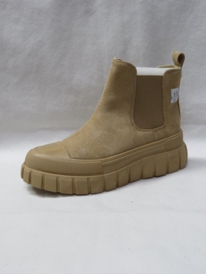 Botki damskie na płaskim (36-41) R979 KHAKI