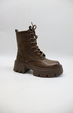 Botki damskie ocieplane na obcasie (36-41) AM7550 KHAKI