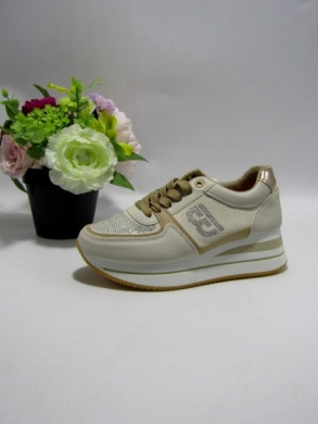Buty sportowe damskie na płaskim (36-41) 9210 BEIGE