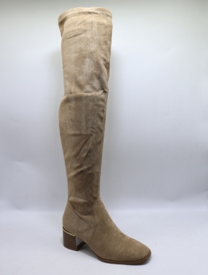 Kozaki damskie na obcasie (36-41) RQ435 KHAKI