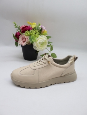 Buty sportowe damskie na płaskim (36-41) BK-615 BEIGE