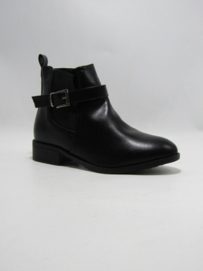 Botki damskie ocieplane na płaskim (36-41) Z622-2 BLACK