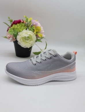 Buty sportowe damskie na płaskim (36-41) LXC8630-H LGREY/PINK