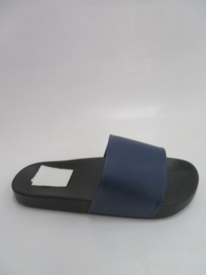 Klapki damskie na płaskim (36-41) LS-37 BLACK/BLUE