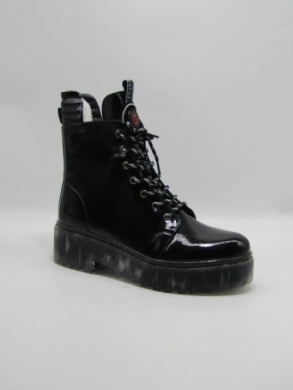 Botki damskie ocieplane na płaskim (36-41) D19-7812-2 BLACK