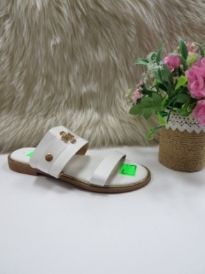 Klapki damskie na płaskim (36-41) YE-726 WHITE
