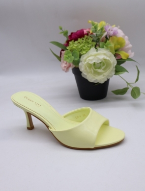 Klapki damskie na szpilce (36-41) LO-01 YELLOW