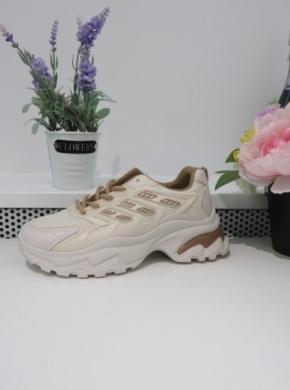 Buty sportowe damskie na płaskim (36-41) 9265 BEIGE