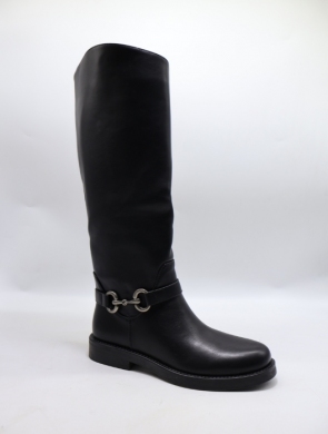 Kozaki damskie na płaskim (36-41) 52177 BLACK