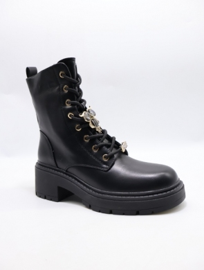 Botki damskie ocieplane na obcasie (36-41) 6069-1
