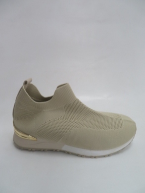 Buty sportowe damskie na płaskim (36-41) 2101 BEIGE