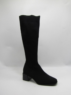 Kozaki damskie na obcasie (36-41) 8585 BLACK