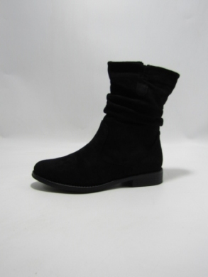 Botki damskie ocieplane na płaskim (36-41) H2118A BLACK
