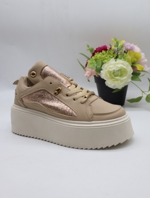 Buty sportowe damskie na płaskim (36-41) 8929 KHAKI