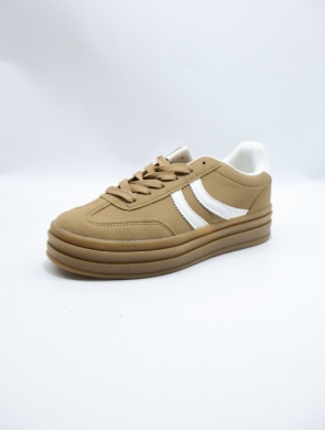 Buty sportowe damskie na płaskim (36-41) I520 CAMEL