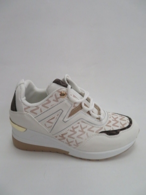 Sportowe Damskie na koturnie (36-41) LDLJ-52 WHITE