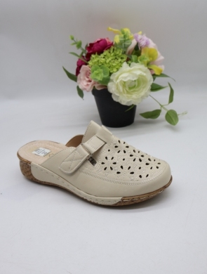 Klapki damskie na płaskim (39-43) DJ6-13 BEIGE