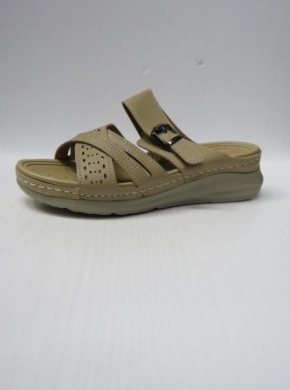 Klapki damskie na koturnie (36-41) B0236 BEIGE