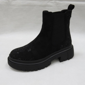 Botki damskie na płaskim (36-41) 8617 BLACK