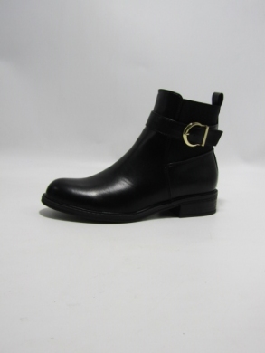 Botki damskie ocieplane na płaskim (36-41) 888-75 BLACK