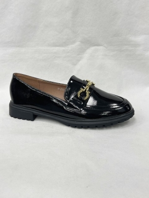 Mokasyny damskie na płaskim (36-41) W-230 BLACK