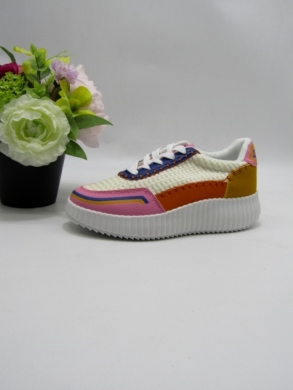 Buty sportowe damskie na płaskim (36-41) BO-01 ORANGE