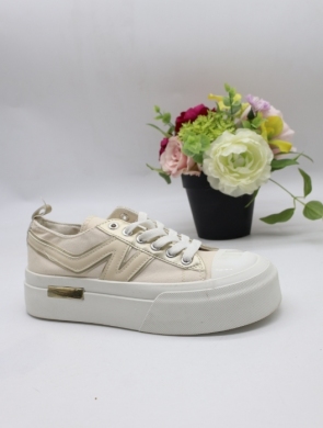 Trampki damskie na płaskim (36-41) LY098 BEIGE