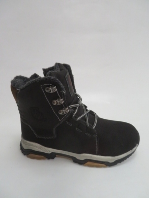 Botki chłopięce ocieplane (31-36) H187 BLACK