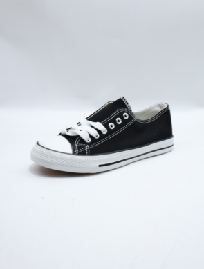 Trampki damskie na płaskim (36-41) 7-B16C BL/WHITE