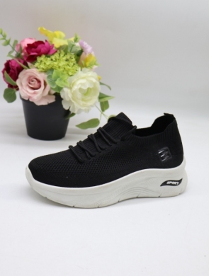 Buty sportowe damskie na płaskim (36-41) B307 BLACK
