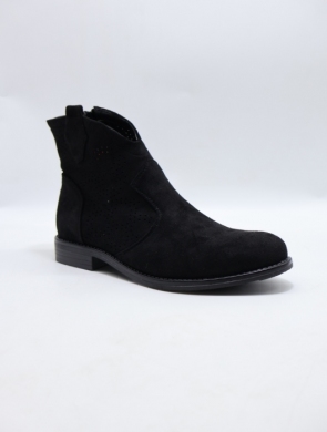 Botki damskie na płaskim (36-41) H167 BLACK